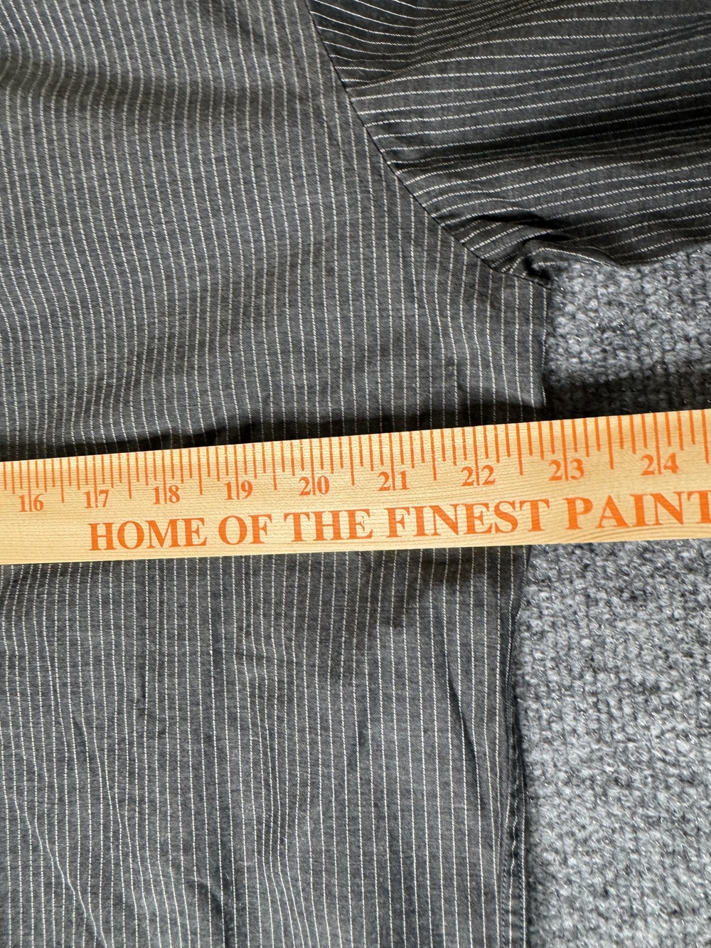 BCBGMAXAZRIA Shirt Mens L Gray Pinstripe Long Sleeve Button Up Modern Fit - Picture 10 of 14